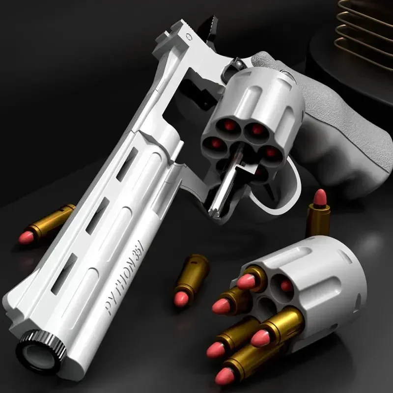 Kids Outdoor Easter Toys - Continuous Firing ZP5 357 Revolver Launcher