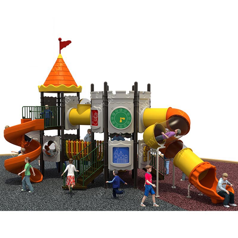 Kids Outdoor Garden - Castle Style Kids Slide for Outdoor