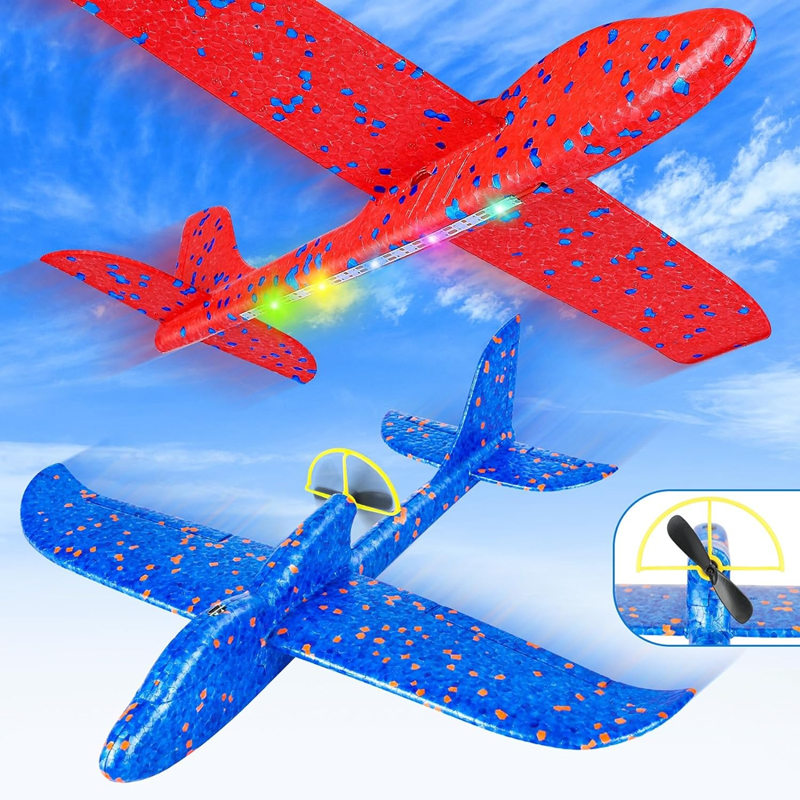 Kids Outdoor Kit - Electric Foam Plane Glider Hand Throw