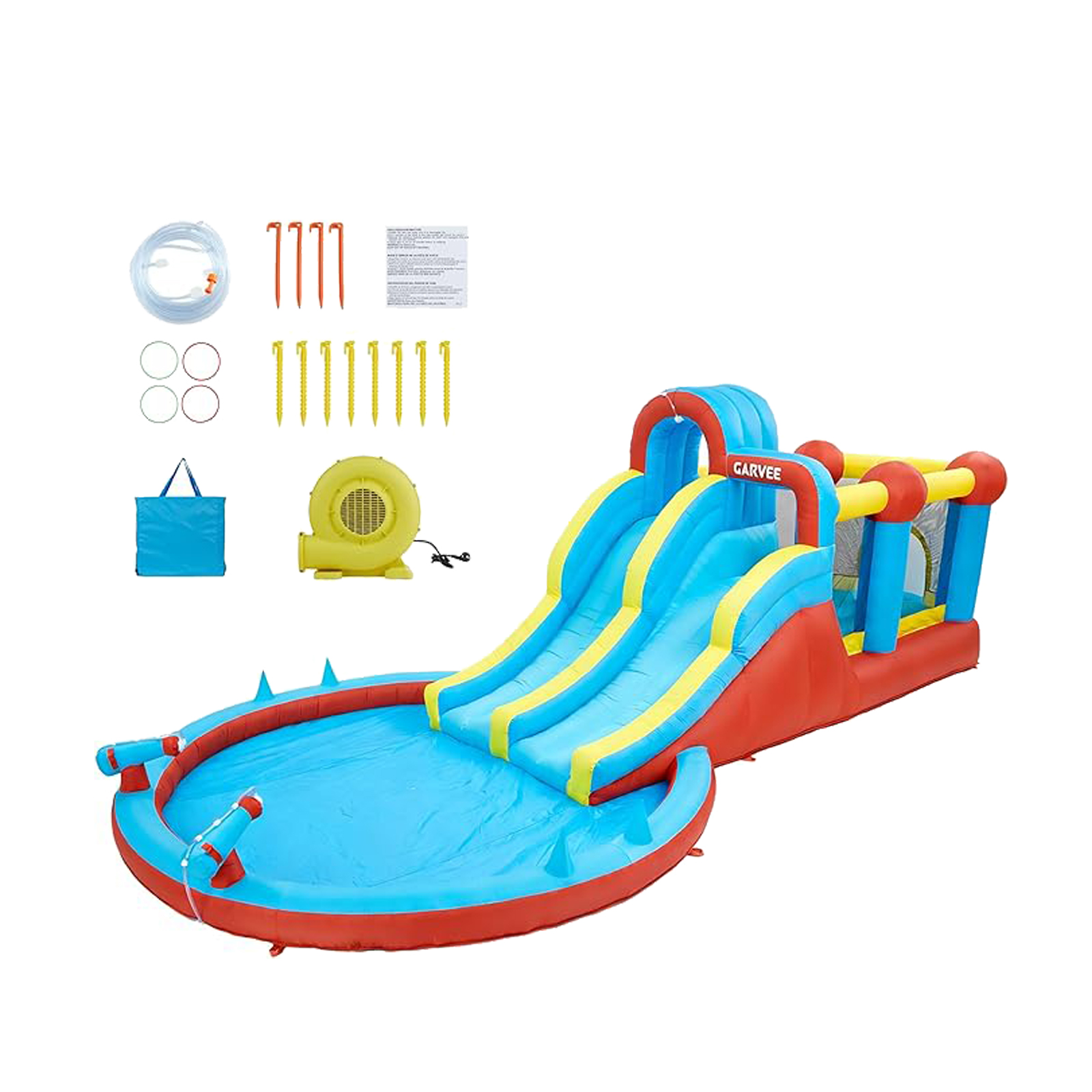 Kids Outdoor Pool - All-Season 8-in-1 Inflatable Water Park –