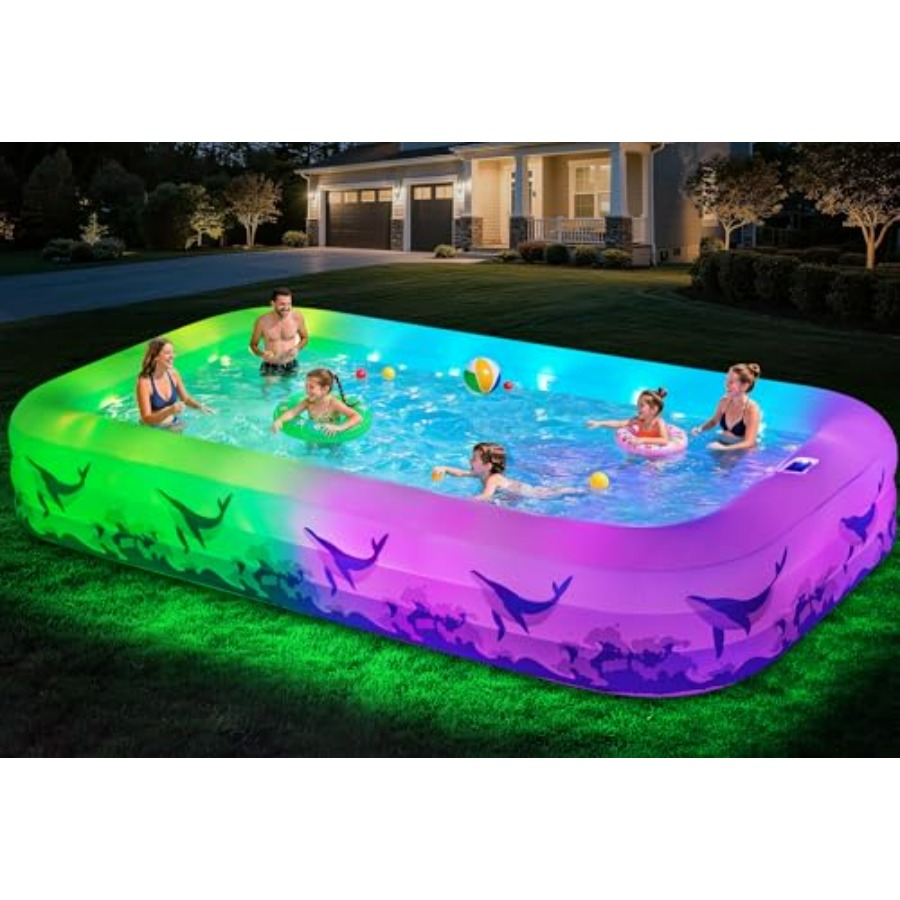 Kids Outdoor Pool - Backyard outdoor inflatable swimming pool for