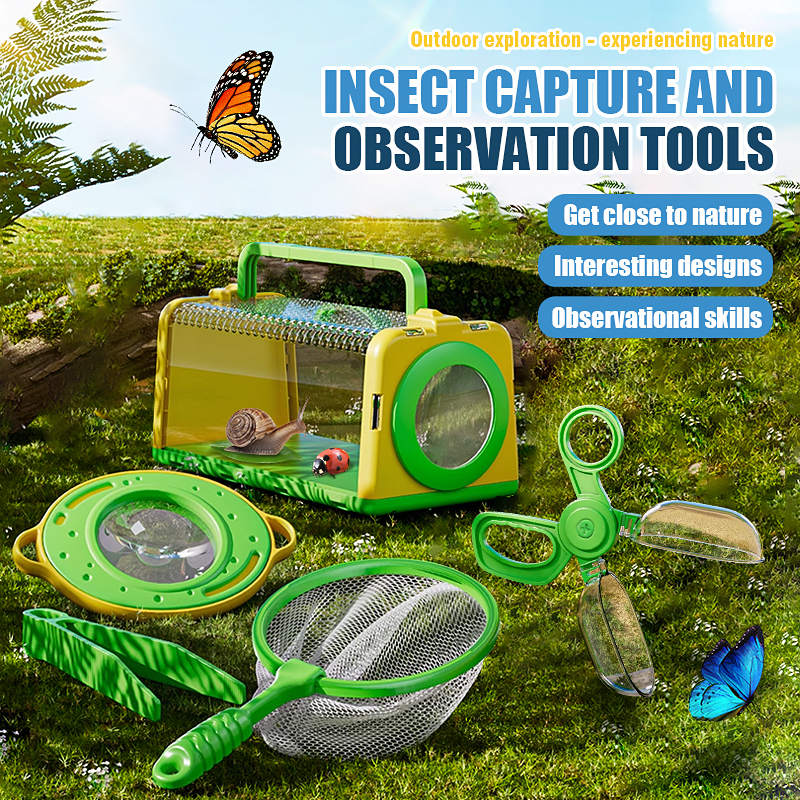 Kids Outdoor Kit - Insect Capture Cage Observation Box with