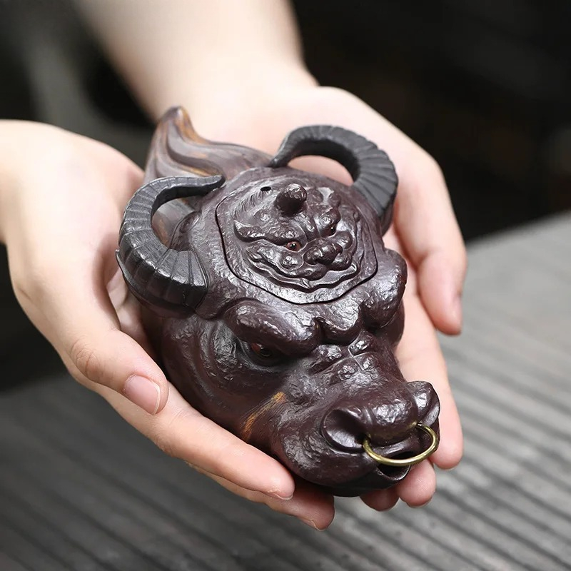 Muddy Puddle Suit - 150ml Authentic Yixing Purple Clay Teapots