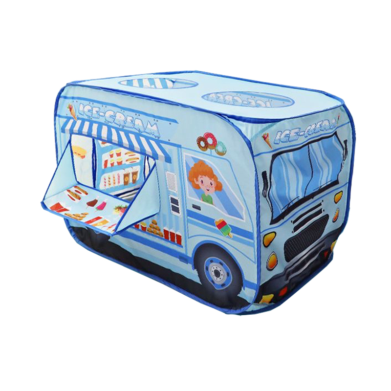 Kids Outdoor Cubby House - Children'S Indoor Ice Cream Car Tent