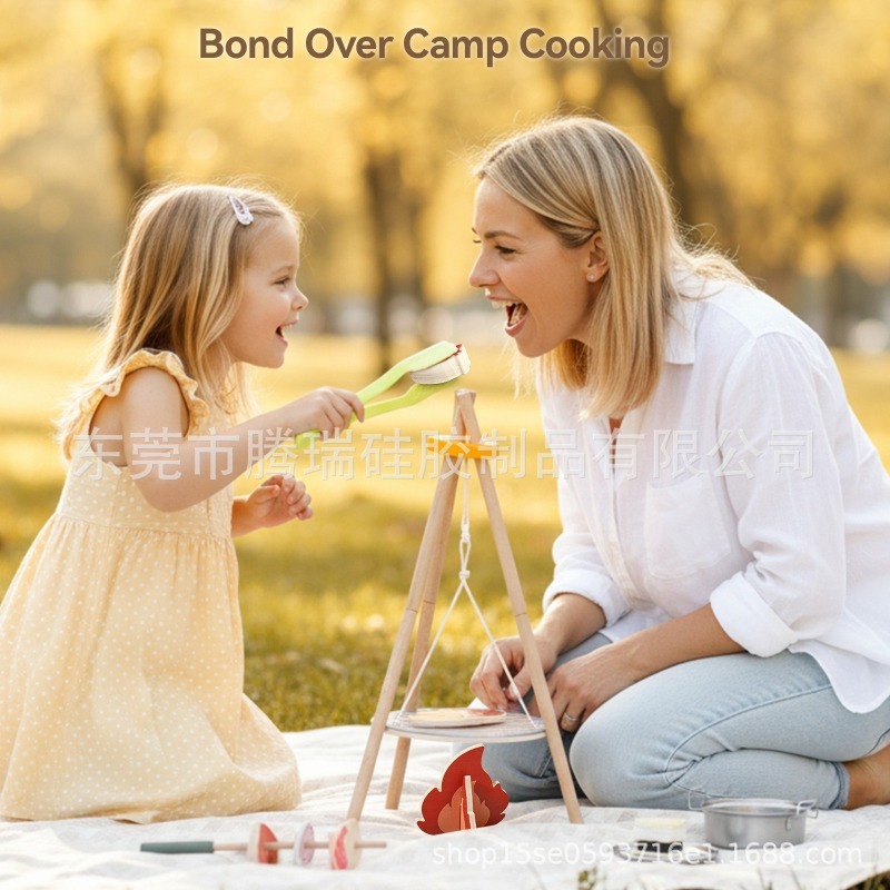 Wooden Outdoor Campfire BBQ Gr - Kids Outdoor Grill Set recensione e prezzo