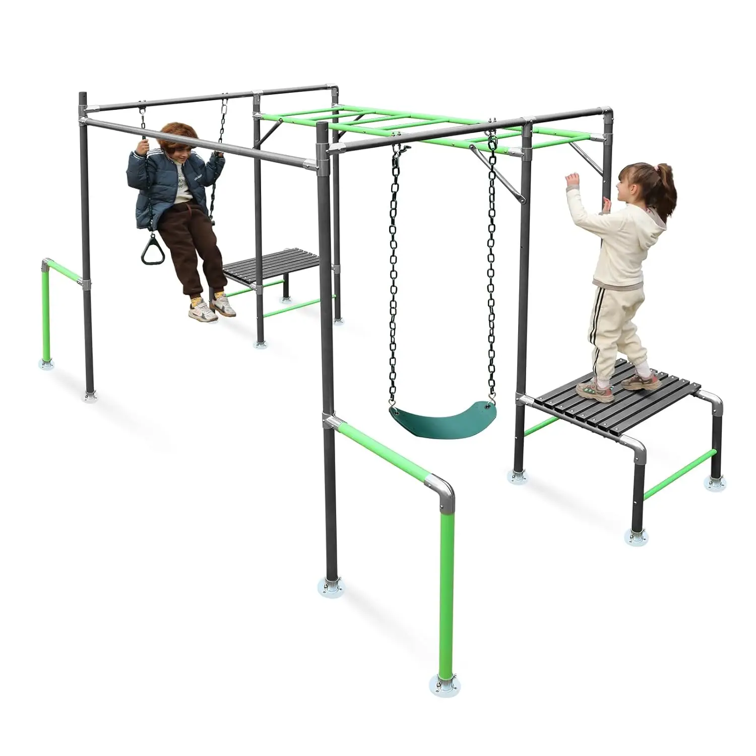 Outdoor Jungle Gym with Monkey - Kids Outdoor Monkey Bar Set recensione e prezzo