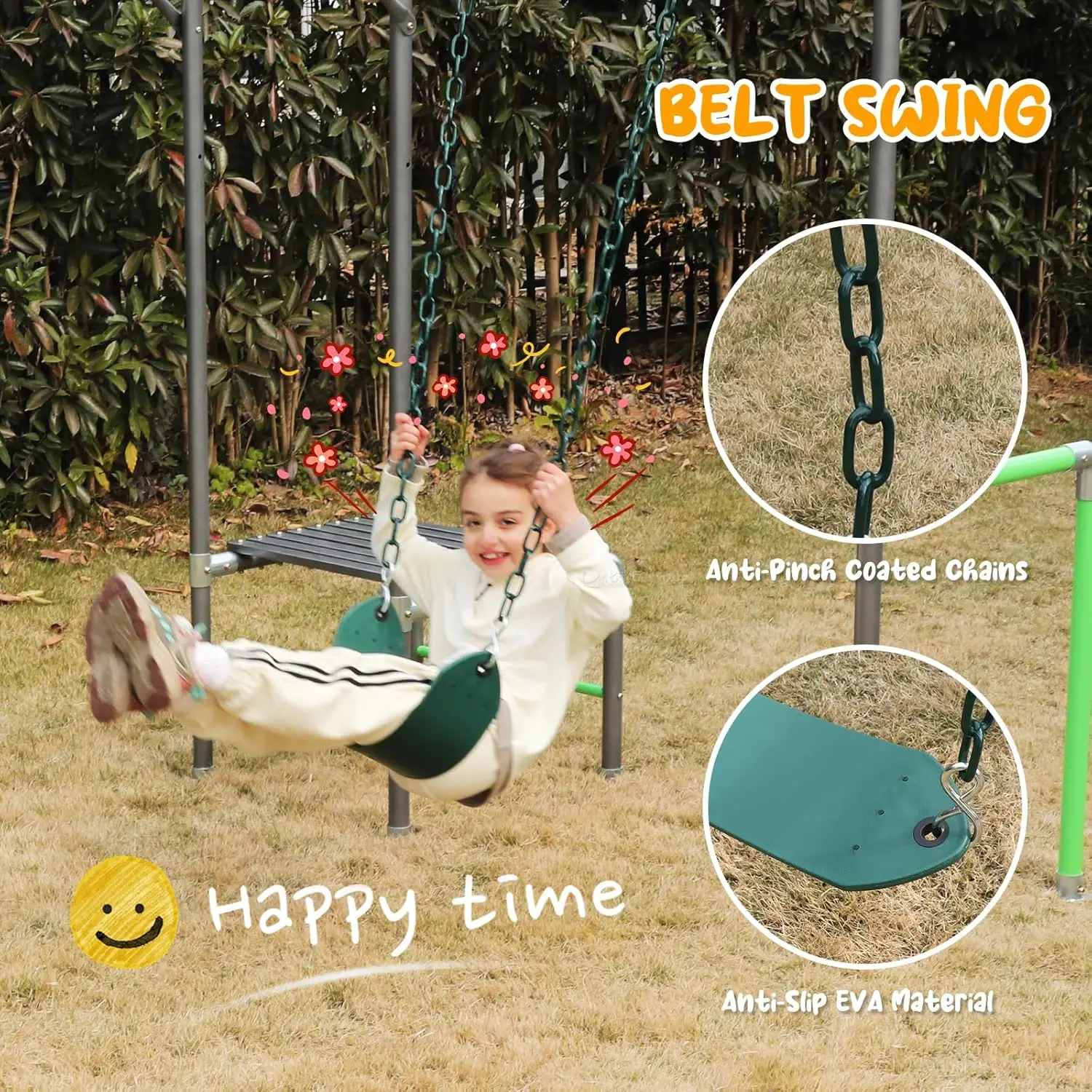 Outdoor Jungle Gym with Monkey - Kids Outdoor Monkey Bar Set recensione e prezzo