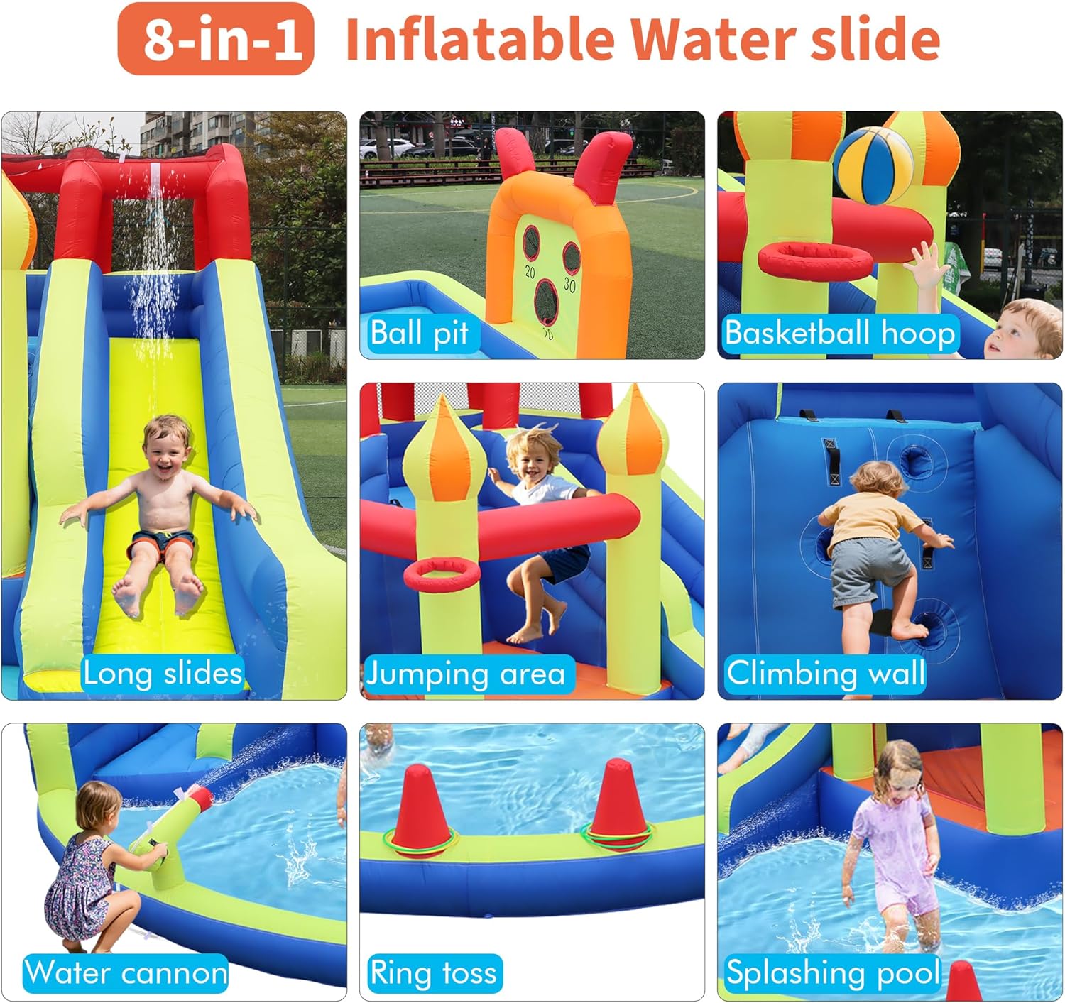 Kids Jumping Castle with Two L - Kids Outdoor Jump House recensione e prezzo