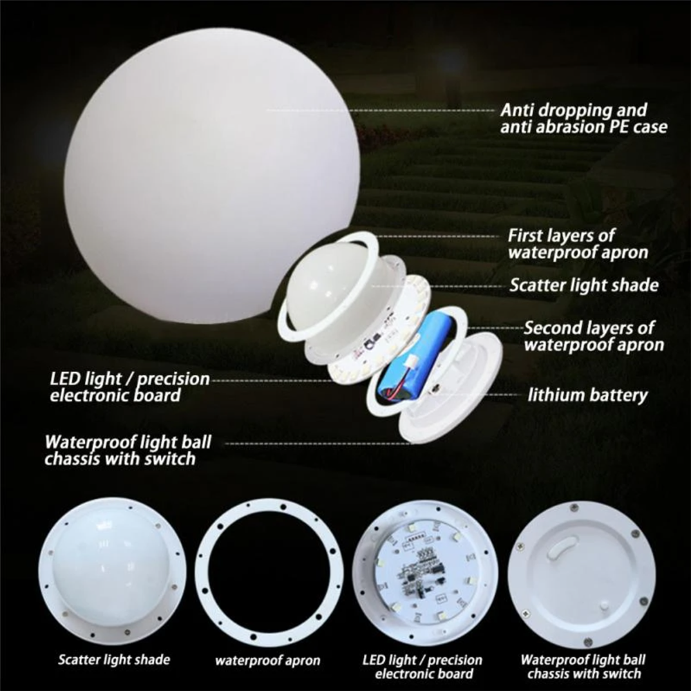 Rechargeable LED Glowing Ball  - Kids Outdoor Garden recensione e prezzo