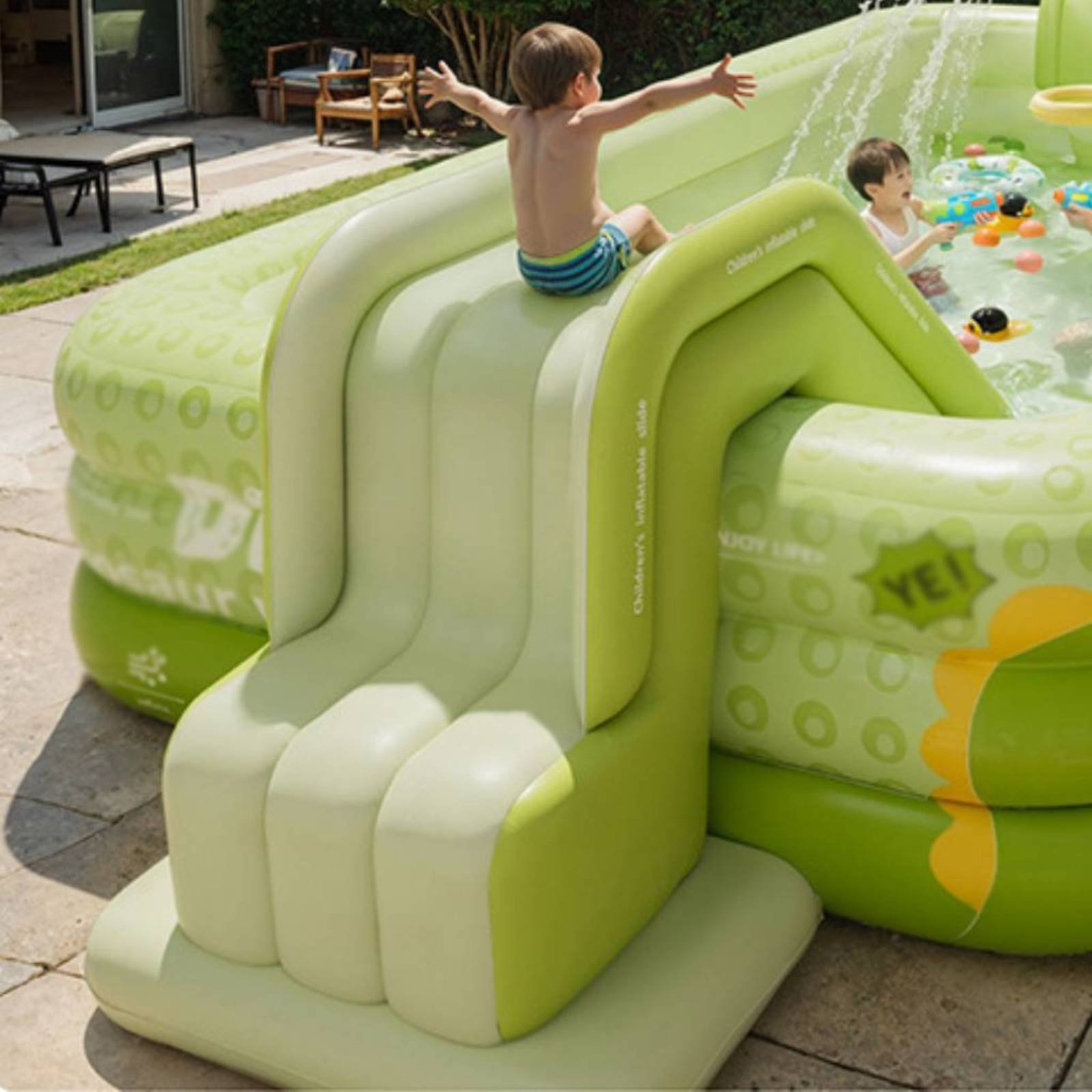 Inflatable Pool Slide Foldable - Kids Outdoor Water Toys recensione e prezzo