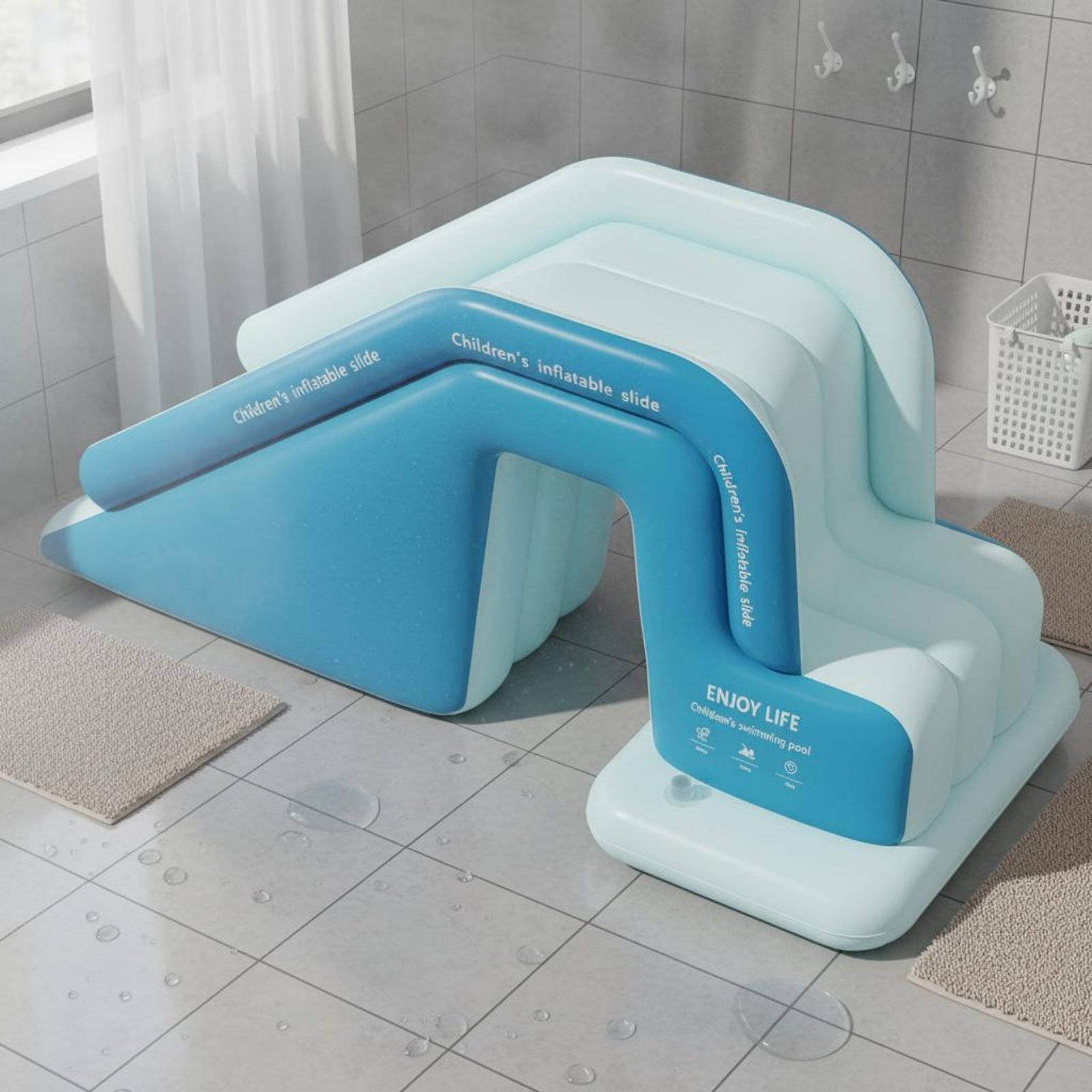 Inflatable Pool Slide Foldable - Kids Outdoor Water Toys recensione e prezzo