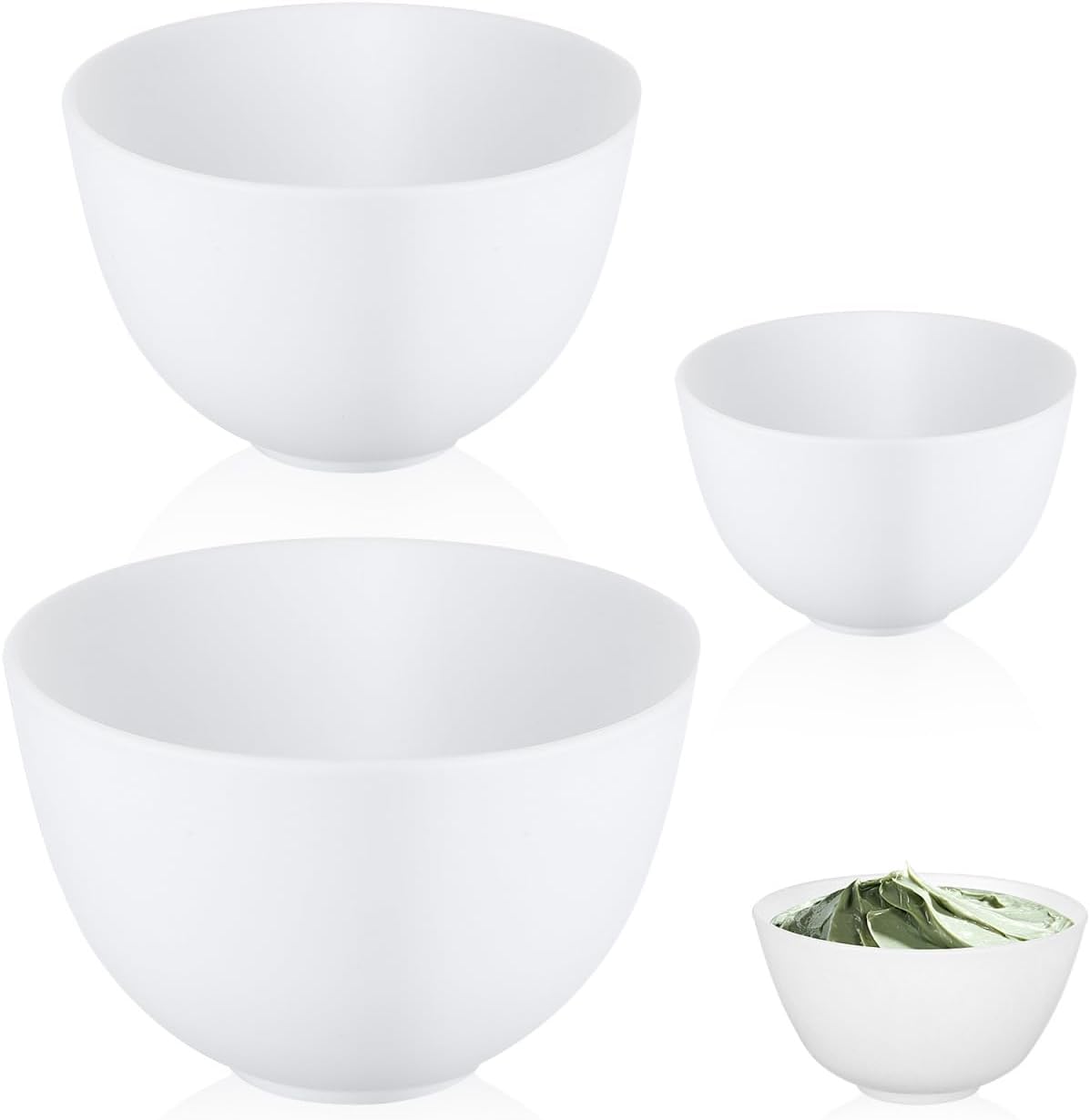 3pcs/set Silicone Bowls White  - Muddy Puddle Suit recensione e prezzo