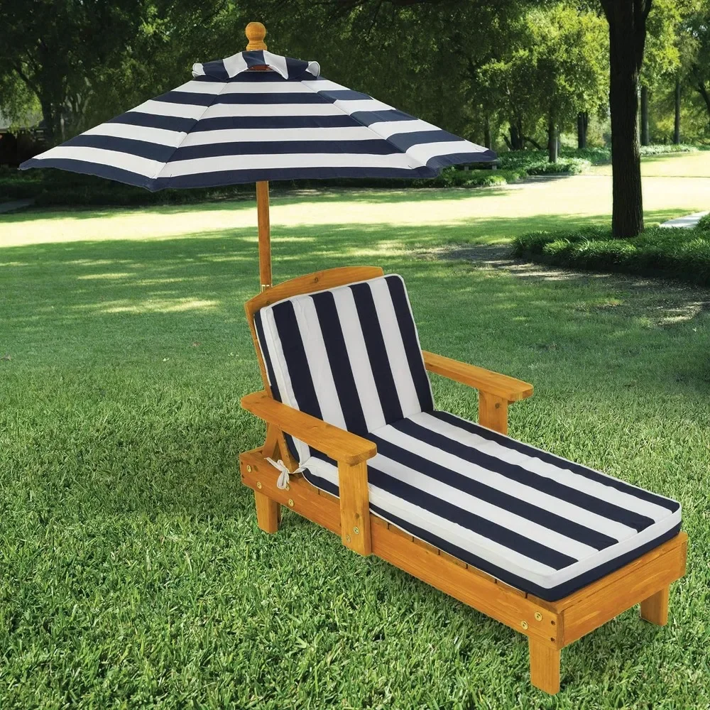t Outdoor Wooden Chaise Lounge - Kids Outdoor Umbrella recensione e prezzo