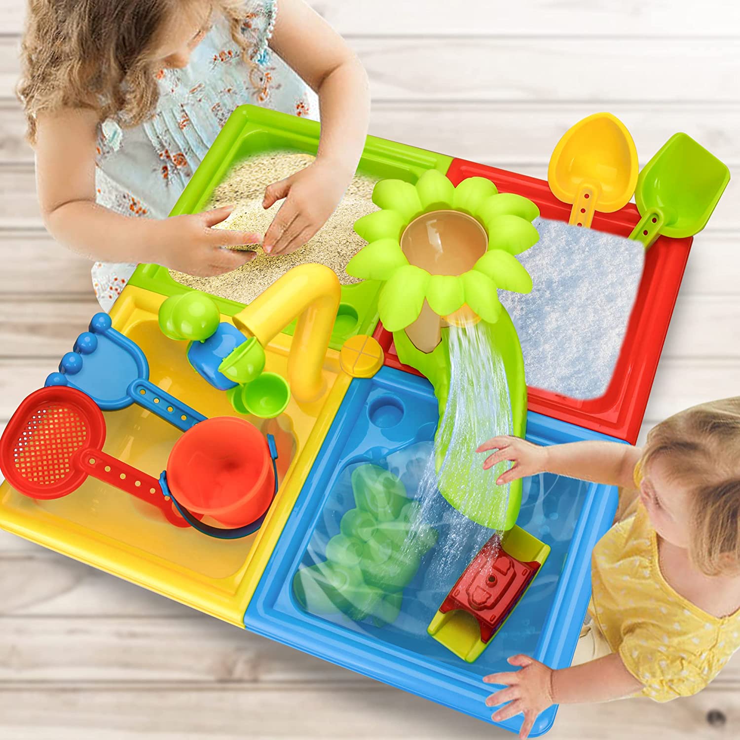 Beach Table Sand Play Toys Chi - Kids Outdoor Table recensione e prezzo