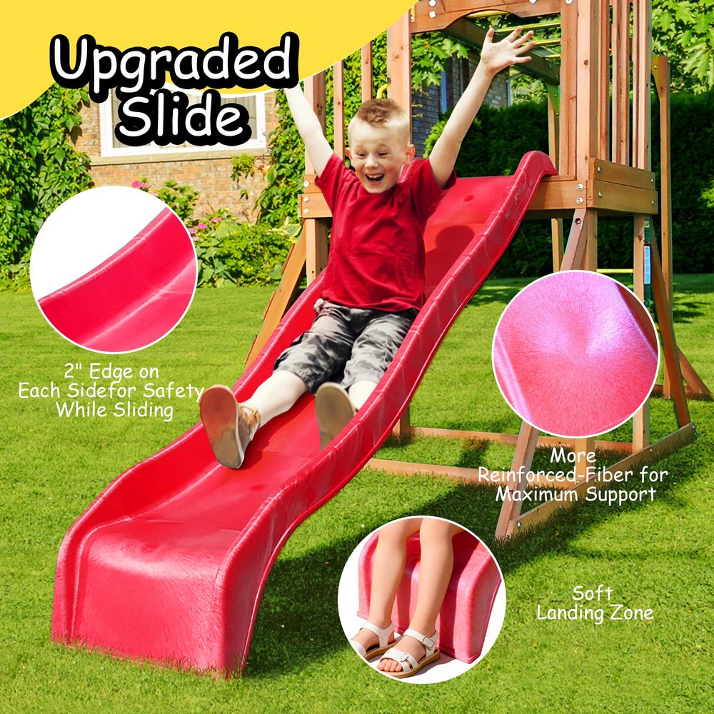 Wooden Swing Sets for Backyard - Kids Outdoor Monkey Bar Set recensione e prezzo