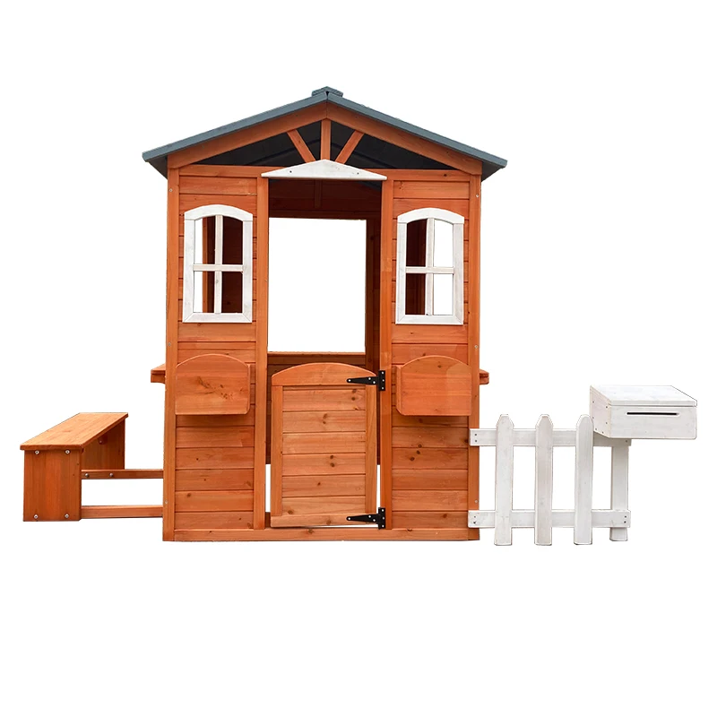 Wooden Children Backyard Playh - Kids Outdoor Cubby House recensione e prezzo