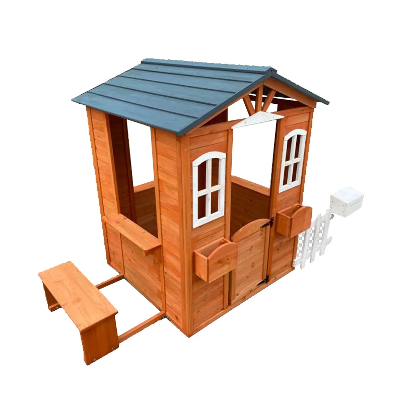 Wooden Children Backyard Playh - Kids Outdoor Cubby House recensione e prezzo