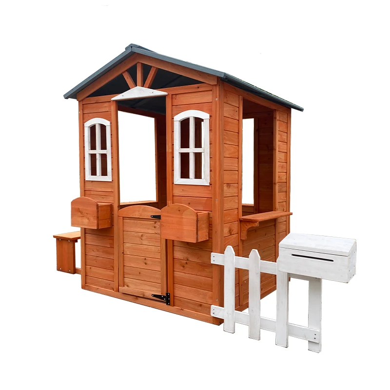 Wooden Children Backyard Playh - Kids Outdoor Cubby House recensione e prezzo