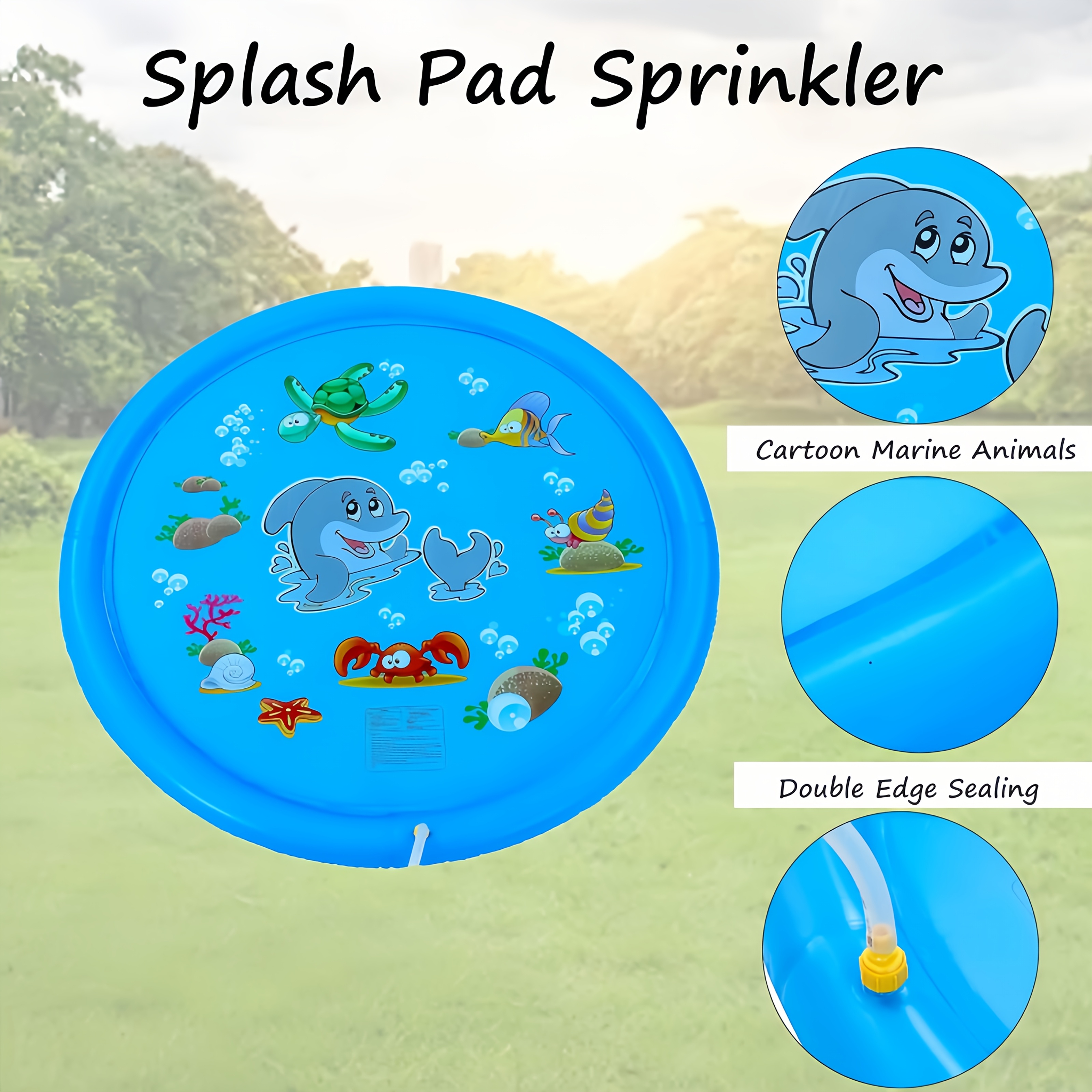 PVC Inflatable Splash Pad Spri - Kids Outdoor Water Toys recensione e prezzo