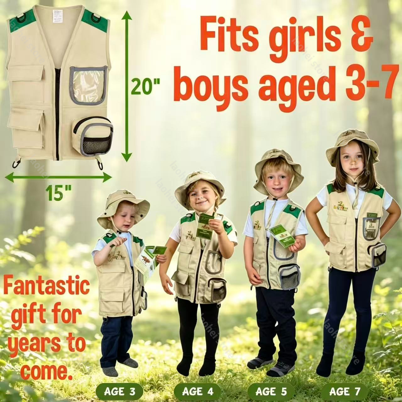 Kids Explorer Vest and Hat Cos - Kids Outdoor Kit recensione e prezzo