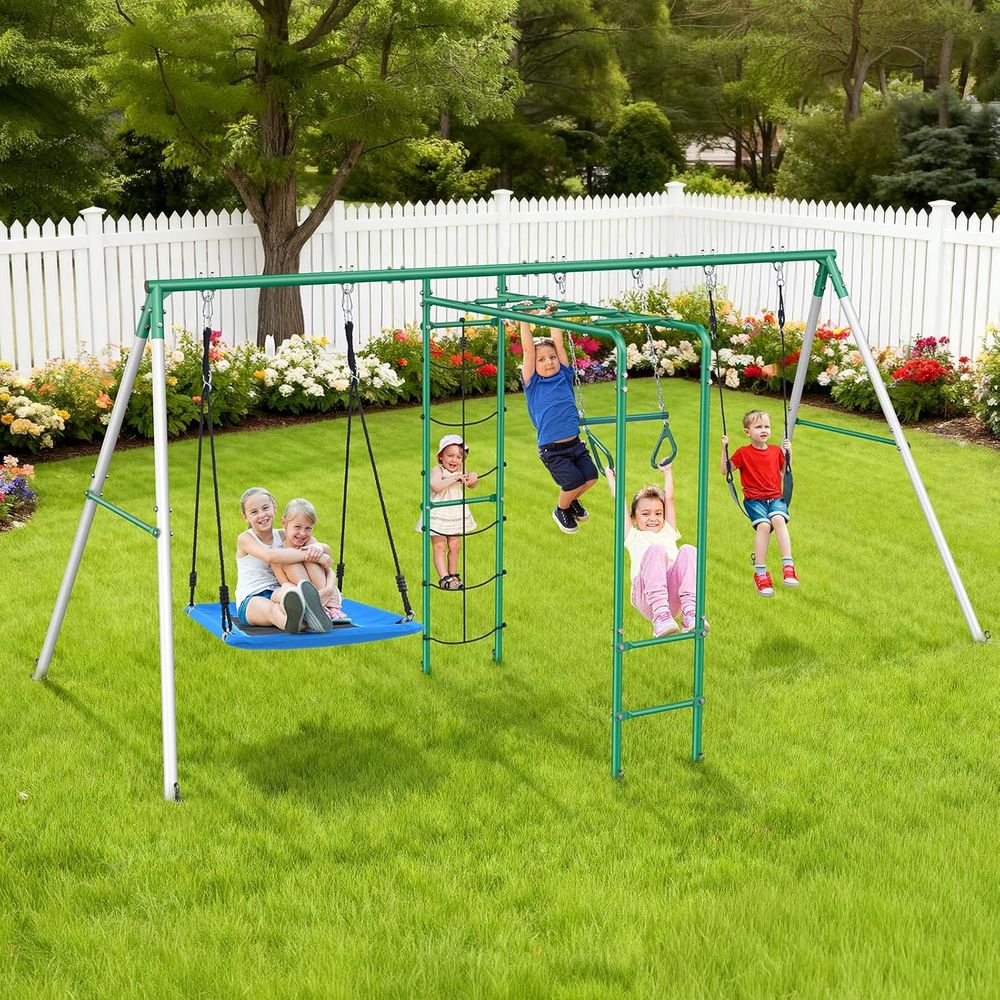 Swing Sets or Backyard with Mo - Kids Outdoor Monkey Bar Set recensione e prezzo