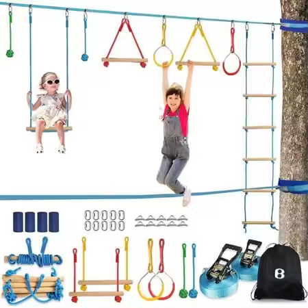 Warrior Obstacle Course Kit fo - Kids Outdoor Monkey Bar Set recensione e prezzo