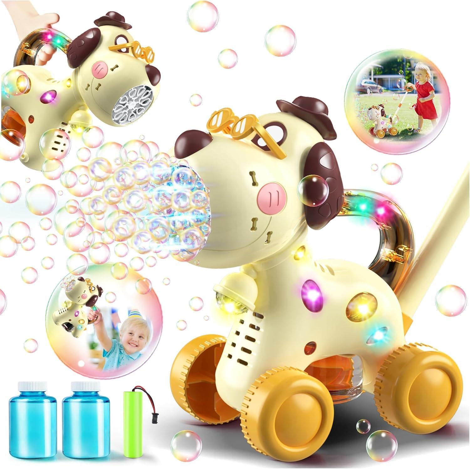 Bubble Machine for Toddlers 1- - Kids Outdoor Easter Toys recensione e prezzo