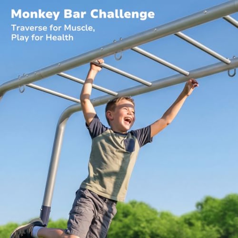 Backyard swing sets with monke - Kids Outdoor Monkey Bar Set recensione e prezzo