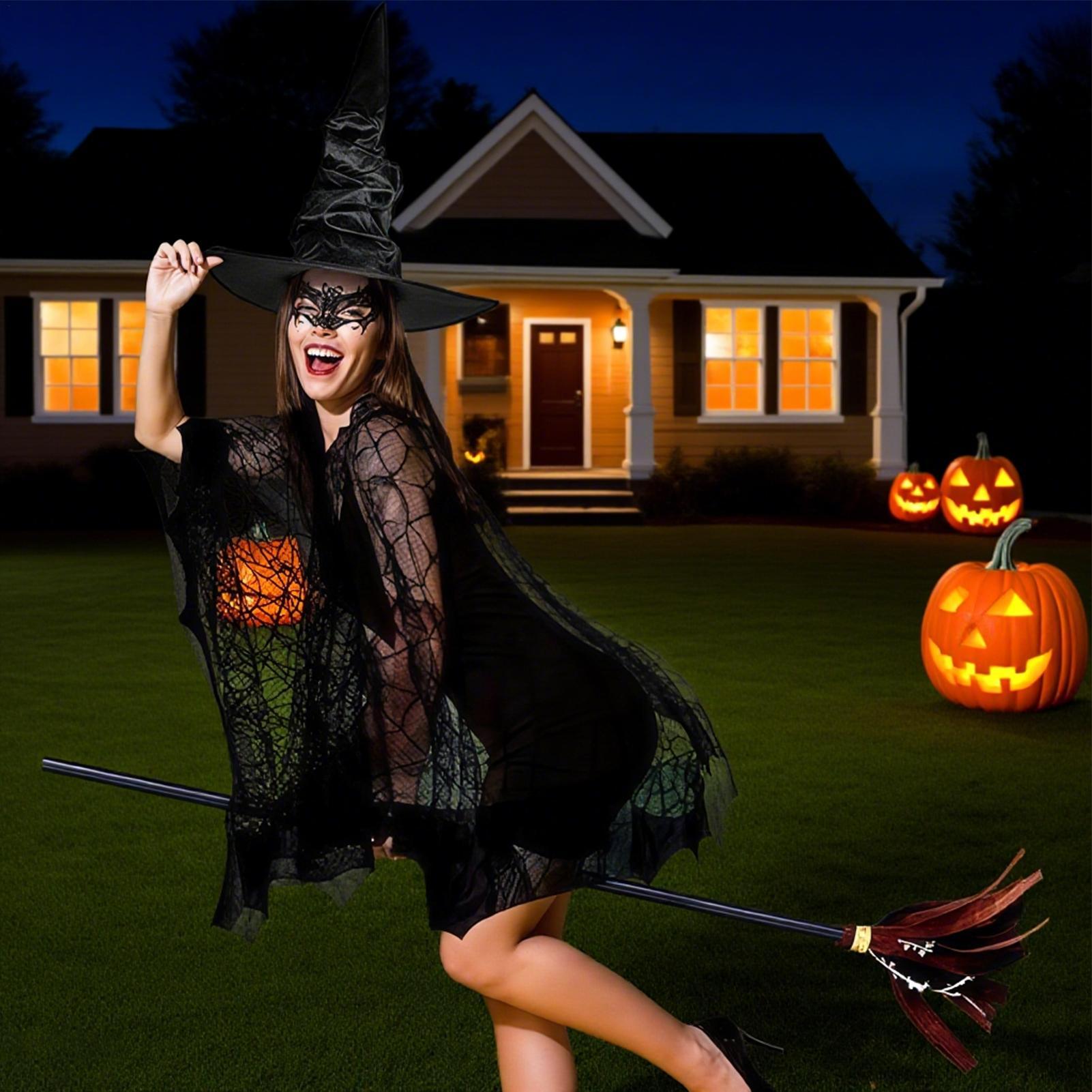 4pcs/set Halloween Spider Web  - Kids Outdoor Broom recensione e prezzo