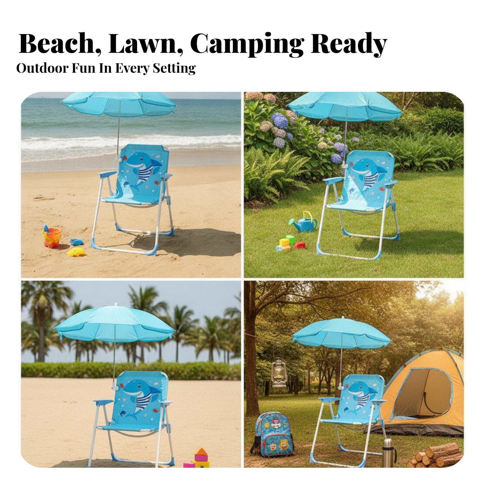 Kids Beach Chair with Umbrella - Kids Outdoor Umbrella recensione e prezzo