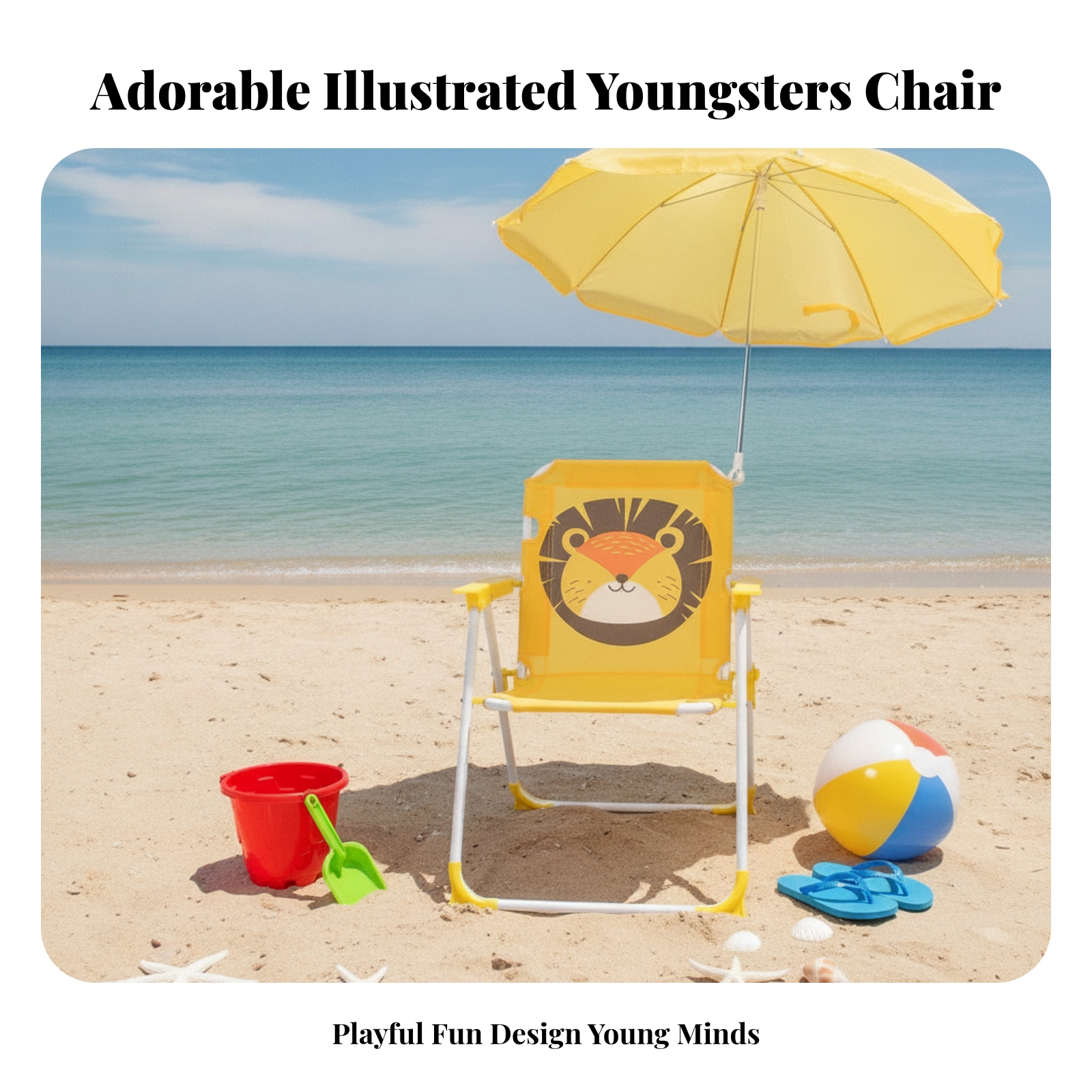 Kids Beach Chair with Umbrella - Kids Outdoor Umbrella recensione e prezzo