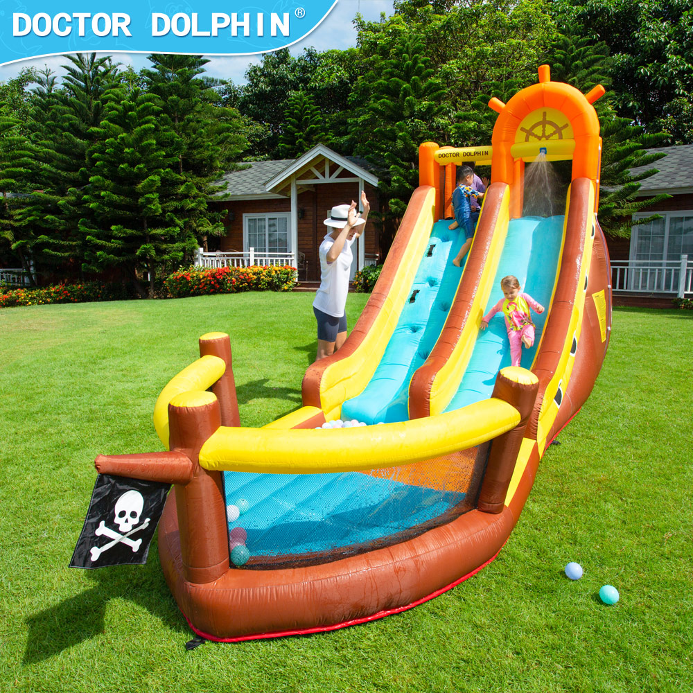 Doctor Dolphin Pirate Ship Out - Kids Outdoor Jump House recensione e prezzo