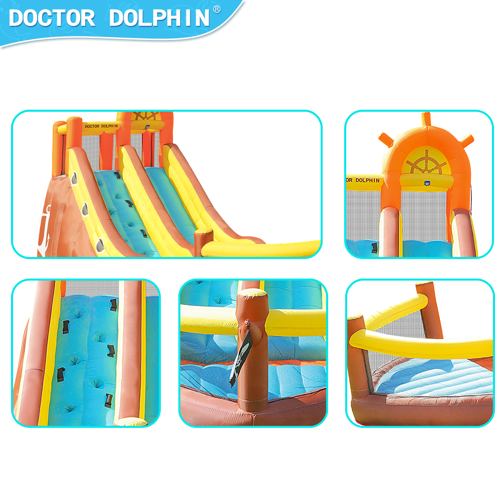 Doctor Dolphin Pirate Ship Out - Kids Outdoor Jump House recensione e prezzo