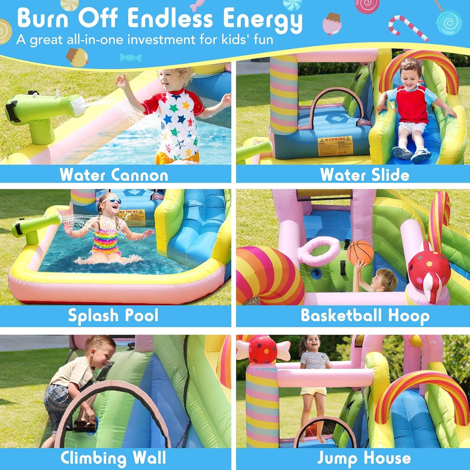 Kids Inflatable Water Slide Bo - Kids Outdoor Pool recensione e prezzo
