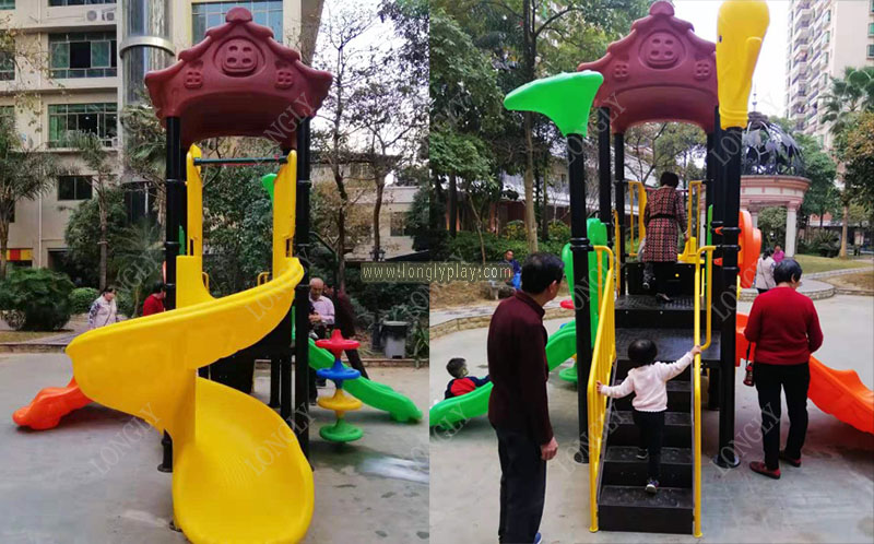 Outdoor Playground Plastic Sli - Kids Outdoor Garden recensione e prezzo