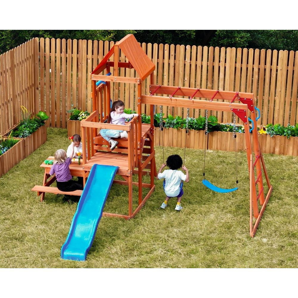 Dohin Playground CeWooden Swin - Kids Outdoor Monkey Bar Set recensione e prezzo