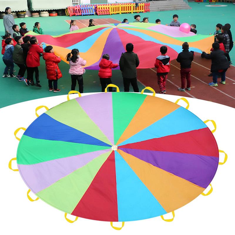 Rainbow Parachute For Kids Spo - Kids Outdoor Umbrella recensione e prezzo