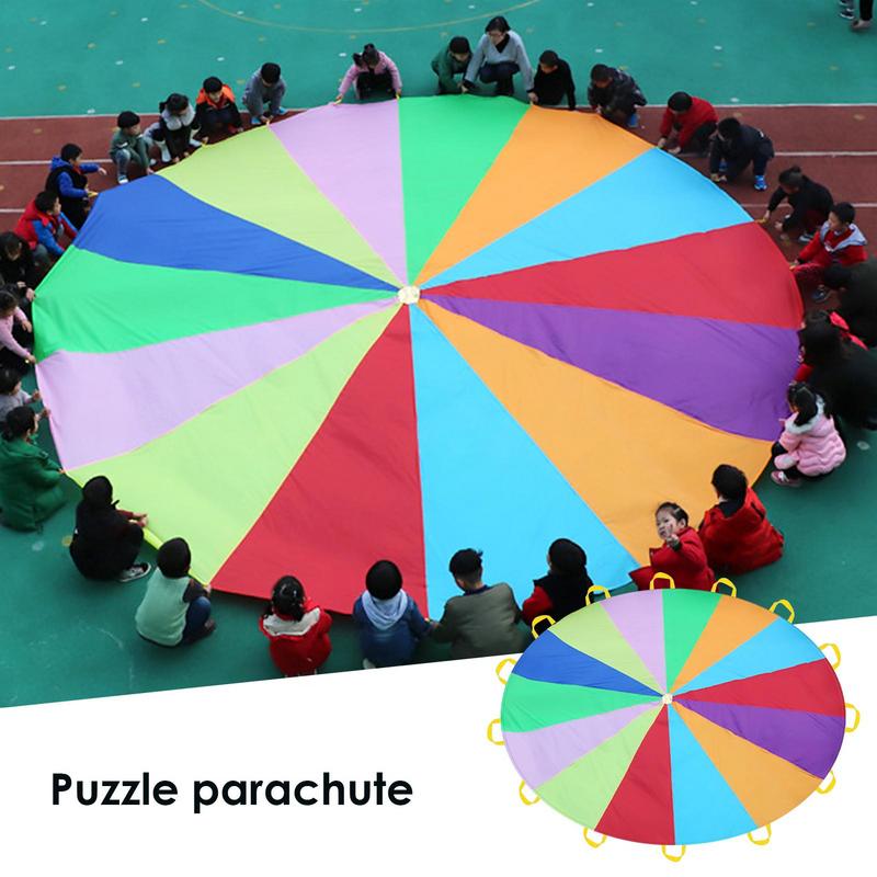 Rainbow Parachute For Kids Spo - Kids Outdoor Umbrella recensione e prezzo
