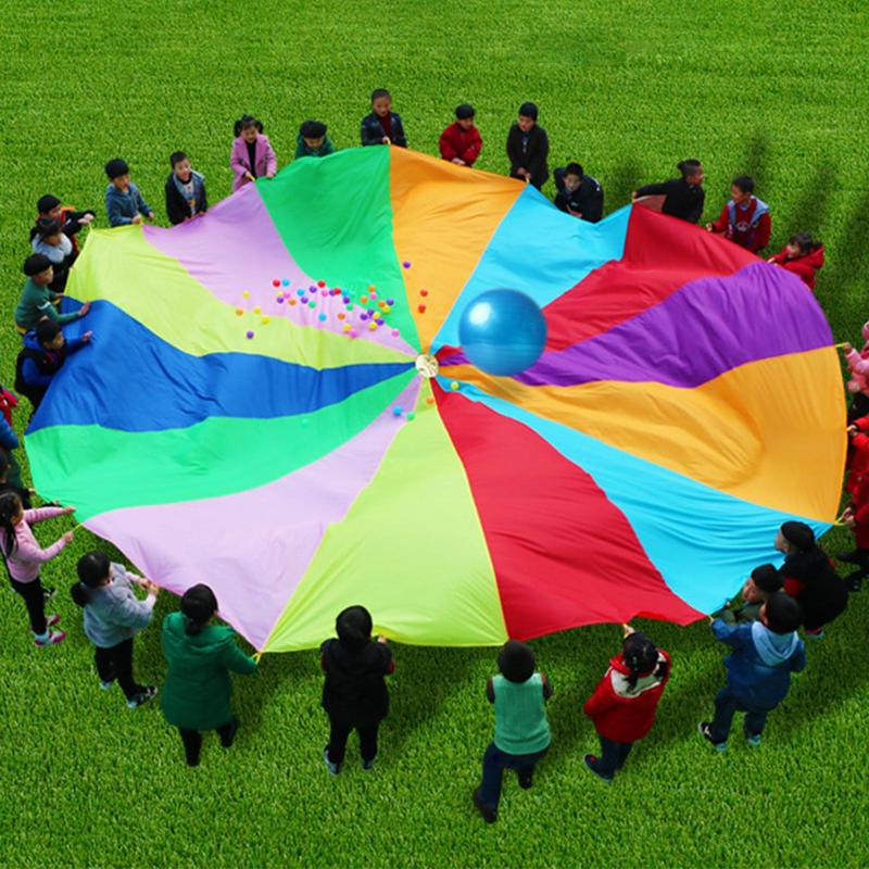 Rainbow Parachute For Kids Spo - Kids Outdoor Umbrella recensione e prezzo