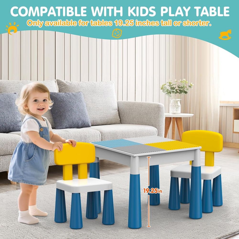 Plastic Toddler Chairs: 2 Pcs  - Kids Outdoor Chair And Table recensione e prezzo
