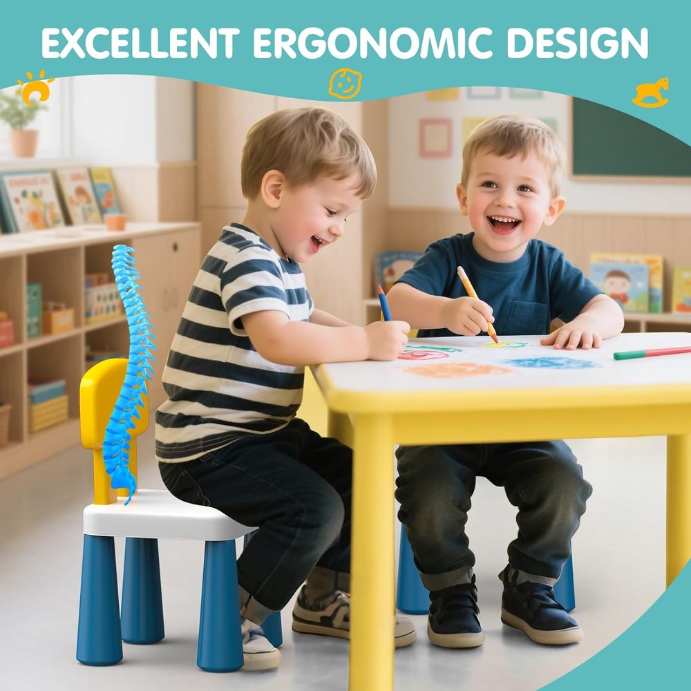 Plastic Toddler Chairs: 2 Pcs  - Kids Outdoor Chair And Table recensione e prezzo