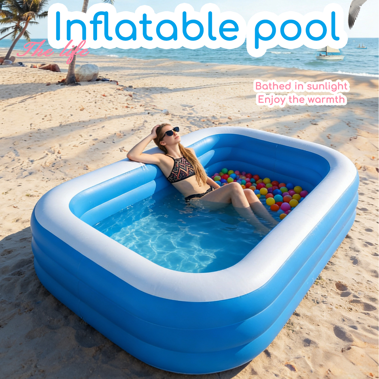 Inflatable Pool for Kids and A - Kids Outdoor Garden recensione e prezzo
