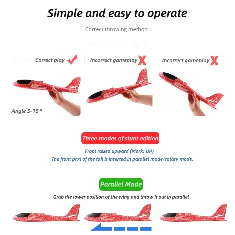 48cm Large Foam Airplane Child - Kids Outdoor Kit recensione e prezzo