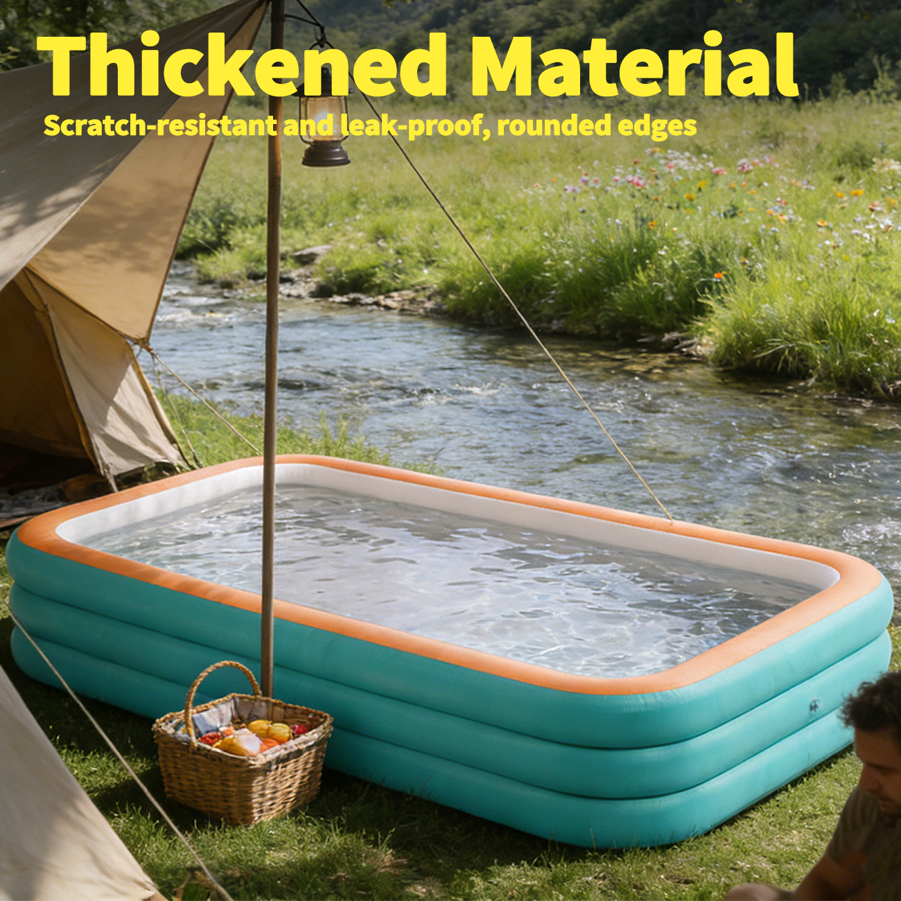 1PC Inflatable Pools  Durable  - Kids Outdoor Pool recensione e prezzo