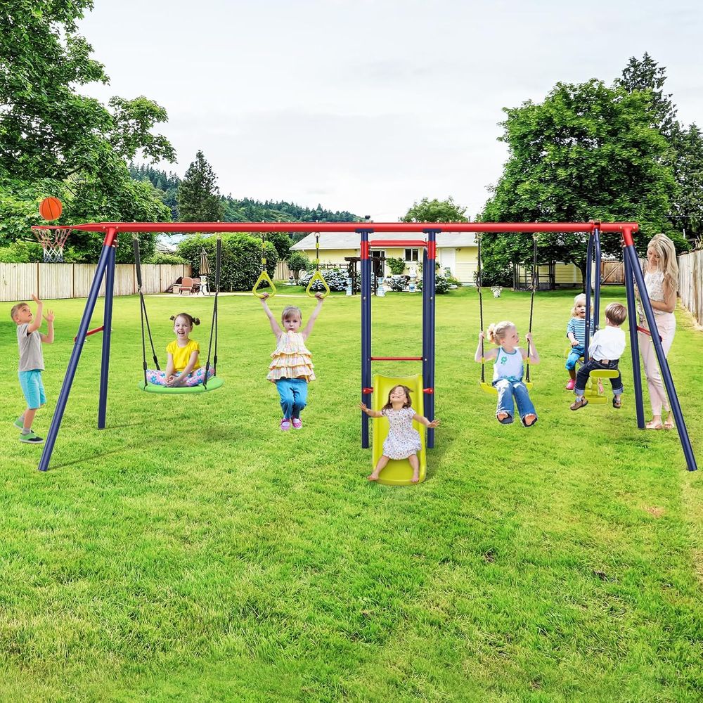 Swing Sets or Backyard, 7 in 1 - Kids Outdoor Monkey Bar Set recensione e prezzo