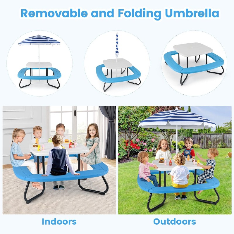 Costzon Kids Picnic Table, Kid - Kids Outdoor Chair And Table recensione e prezzo