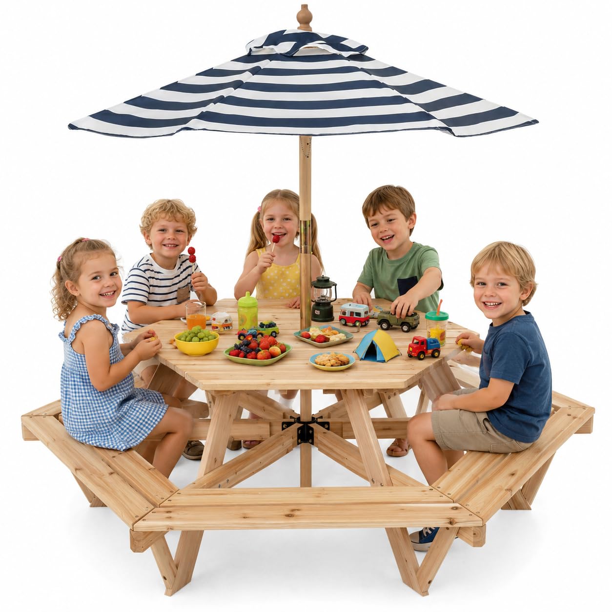 Kids Picnic Table, Hexagonal T - Kids Outdoor Table recensione e prezzo