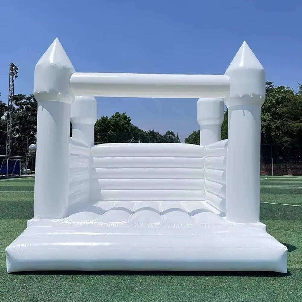 White Inflatable Bounce House  - Kids Outdoor Jump House recensione e prezzo