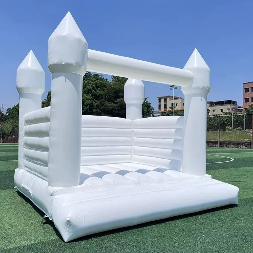 White Inflatable Bounce House  - Kids Outdoor Jump House recensione e prezzo