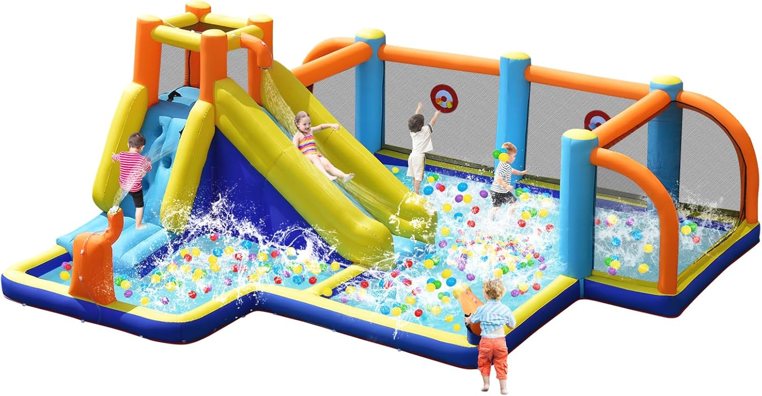 Giant Inflatable Water Slide B - Kids Outdoor Pool recensione e prezzo